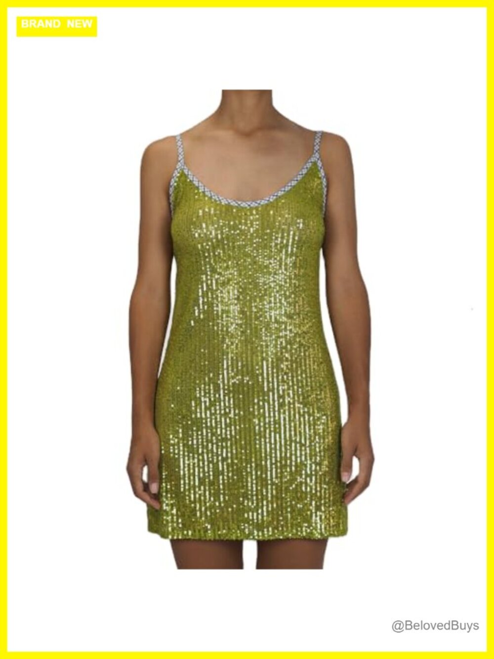 Sparkle Sequin Mini Dress Shiny Spaghetti Strap Glitter Disco Slip Short Dress